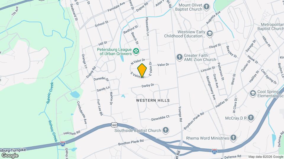 1632 S Valor Dr Map and Location Details