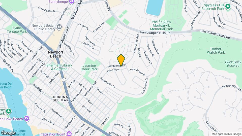 1027 Tiller Way Map and Location Details