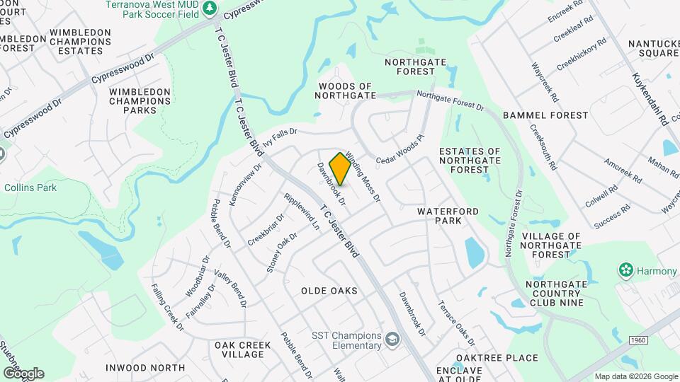 15606 Dawnbrook Dr Map and Location Details