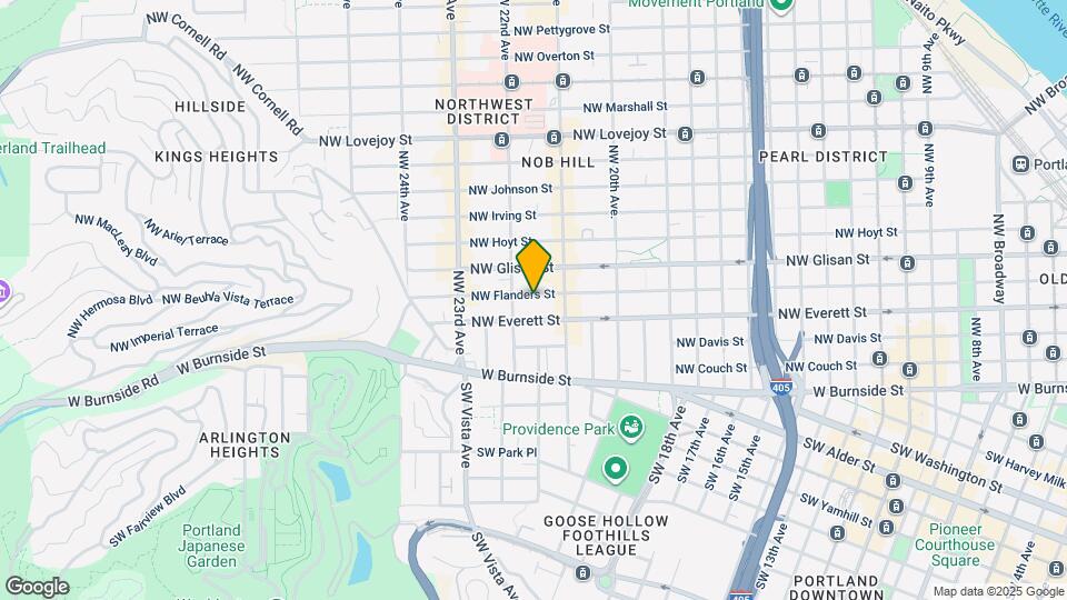 2152 NW Flanders St Mapa y Detalles de la Ubicación