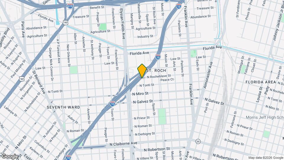 2328 Mandeville St Map and Location Details