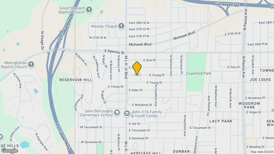 238 E Young Pl Mapa y Detalles de la Ubicación