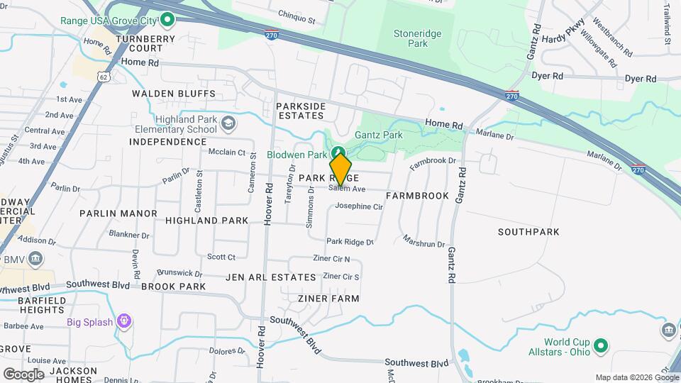 2343 Salem Ave Map and Location Details