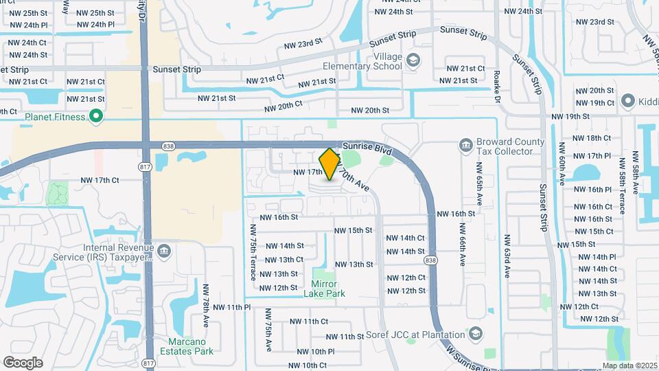7000 NW 17th St, Unit 406 Map and Location Details