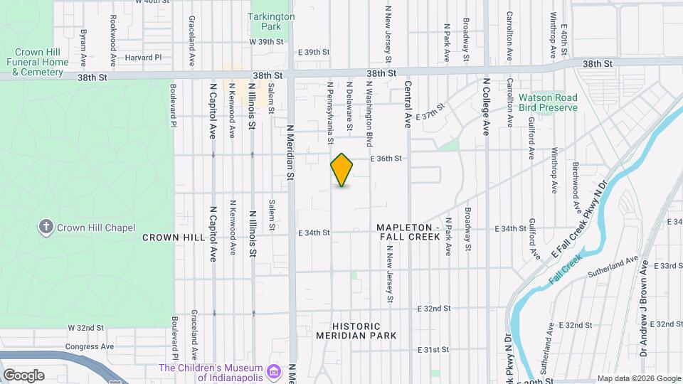 3513 N Pennsylvania St Map and Location Details