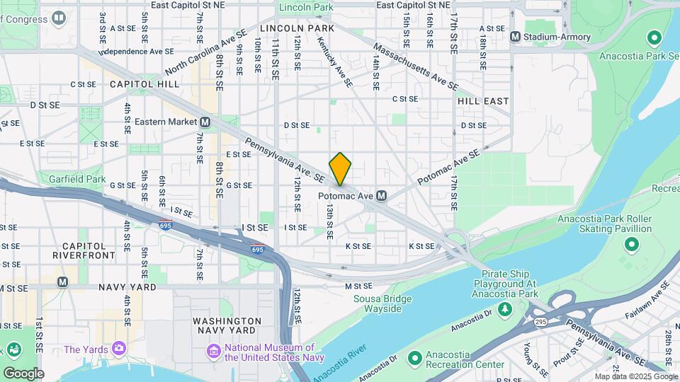 1315 Pennsylvania Ave. SE Map and Location Details