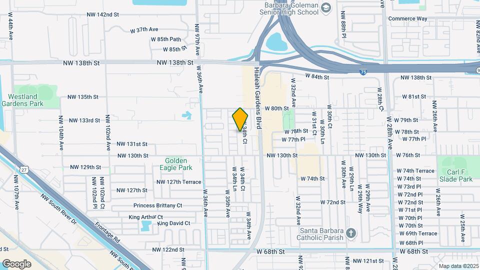 7789 W 34th Ln Map and Location Details