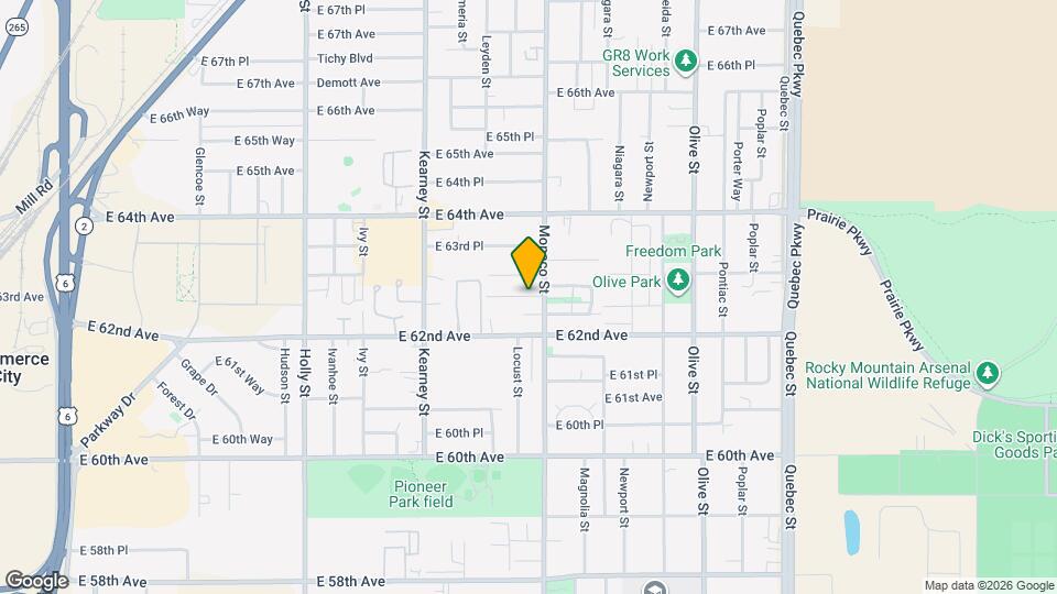 6261 Monaco St Map and Location Details