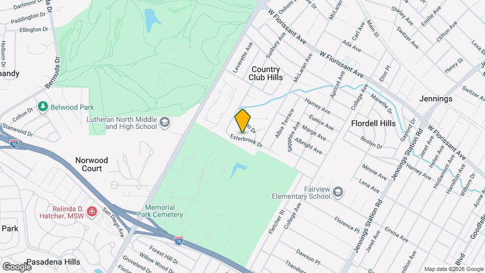 7431 Esterbrook Dr Map and Location Details