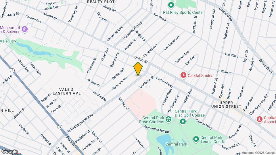 727 N Brandywine Ave Map and Location Details