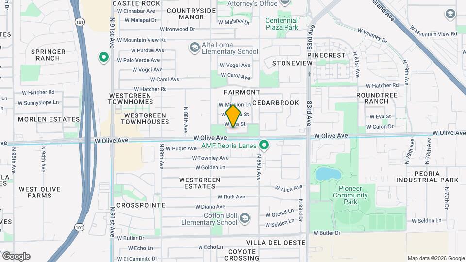 8568 W Caron Dr Map and Location Details