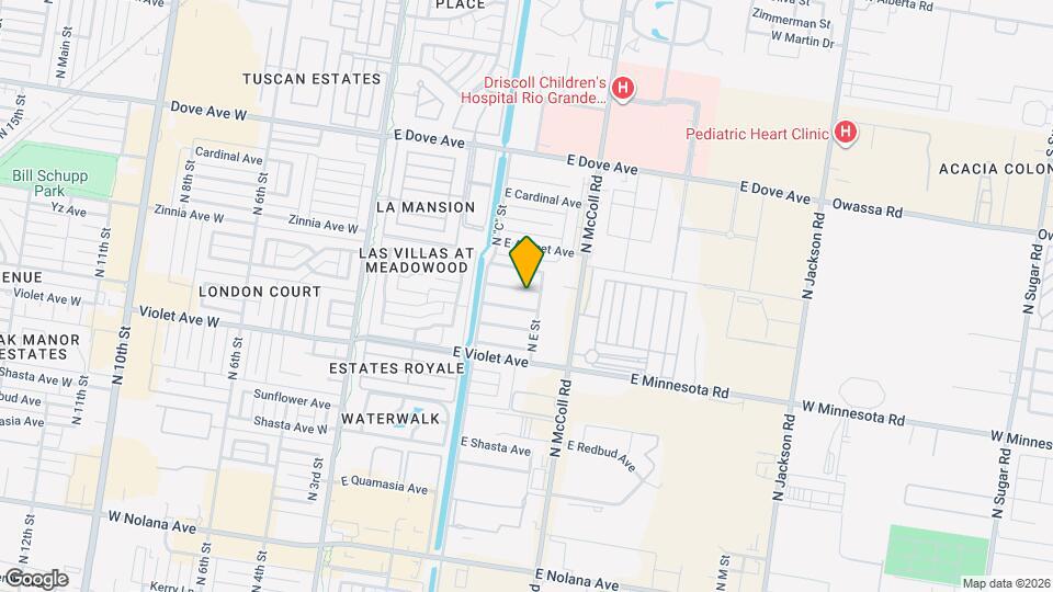 512 E Yarrow Ave Map and Location Details