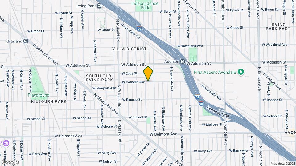 3457 N Avers Ave Map and Location Details