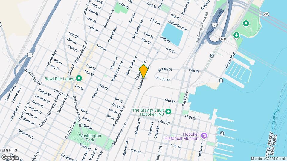 Hoboken Heights Map and Location Details