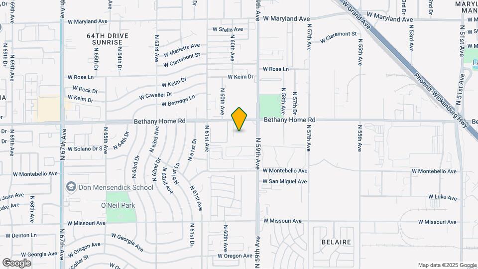 5813 N 59th Dr Map and Location Details