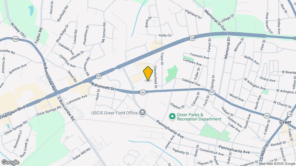 1102 W Poinsett St Map and Location Details