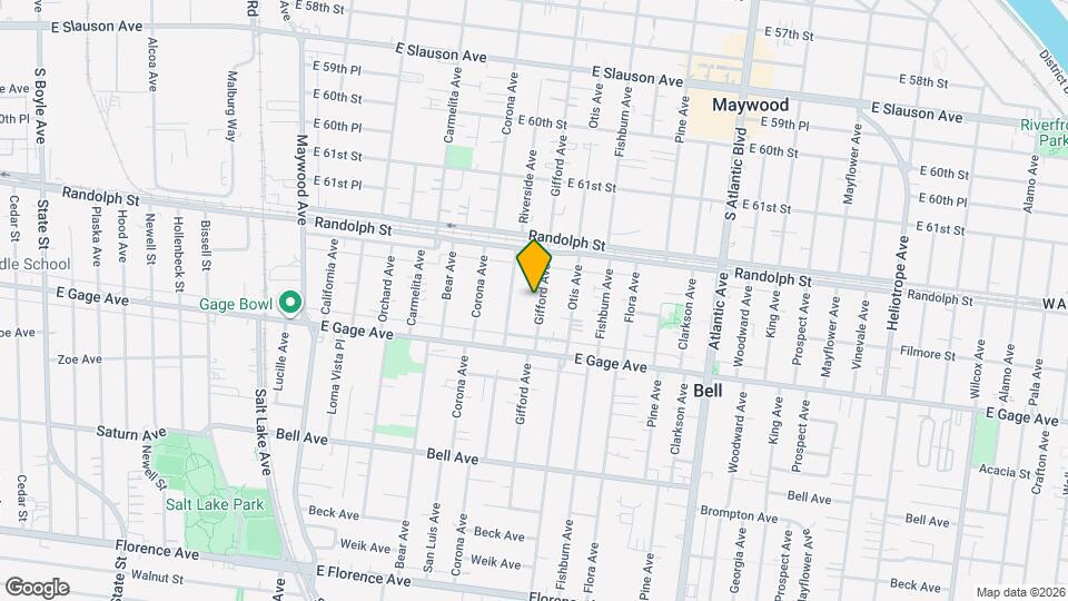 6255 Gifford Ave Map and Location Details