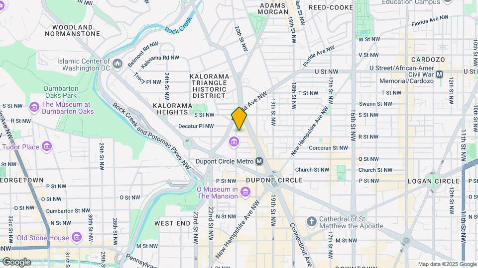 1701 21st St NW Map and Location Details
