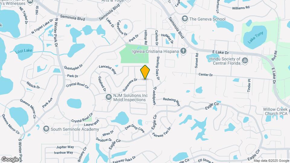 1525 Guinevere Dr Map and Location Details