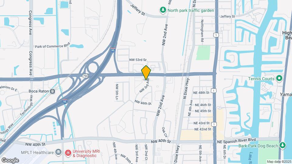 5001 NW 3rd Ave Map and Location Details