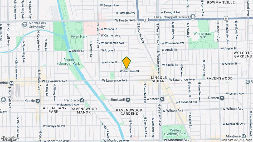 2610 W Gunnison St Map and Location Details