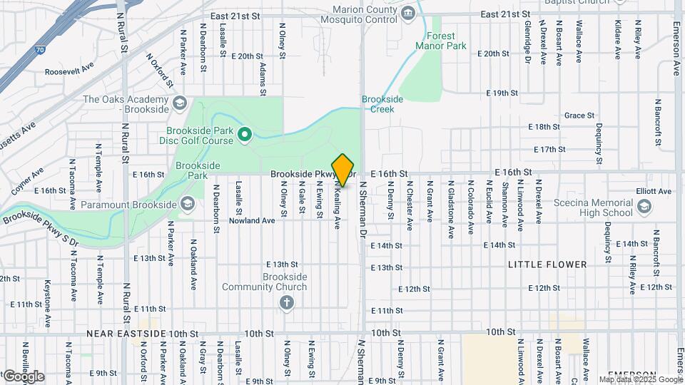 1521 N Kealing Ave Map and Location Details