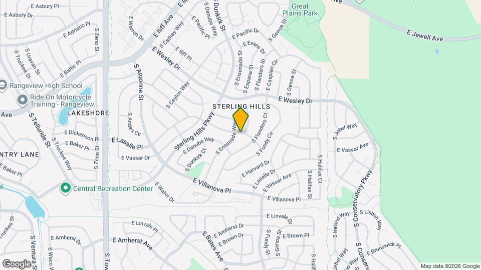 19434 E Lasalle Pl Map and Location Details