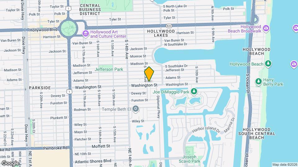 1247 Washington St Map and Location Details