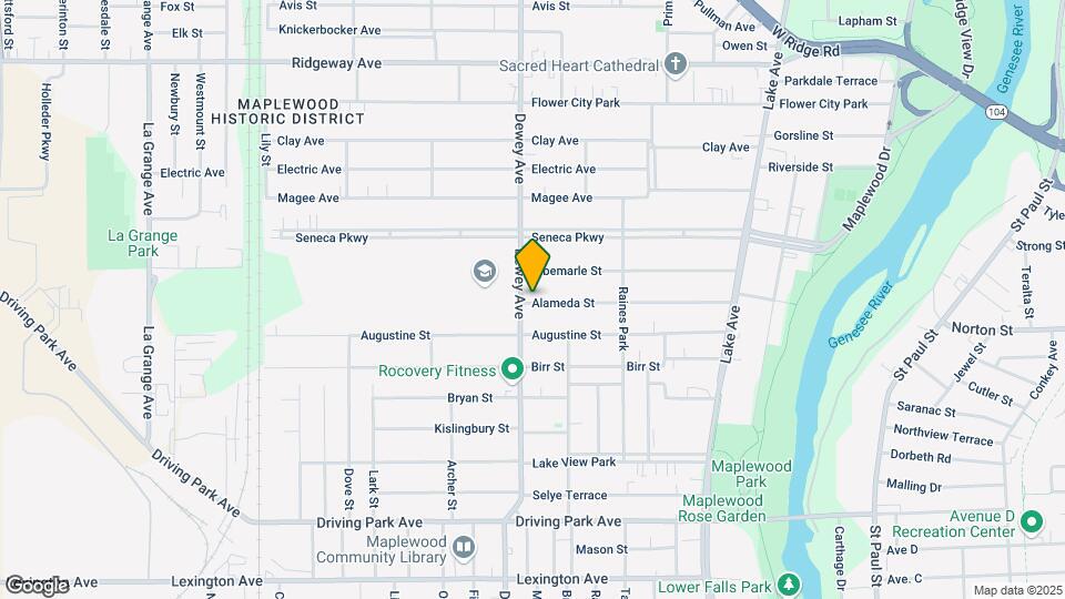 1156 Dewey Ave Mapa y Detalles de la Ubicación