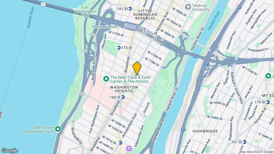 580 W 172nd St Map and Location Details