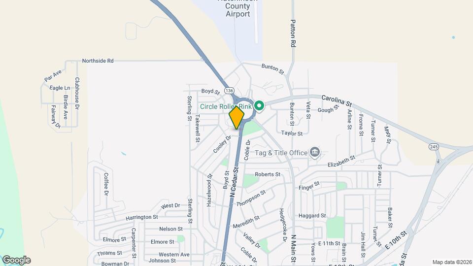 1507 Cooley Dr Mapa y Detalles de la Ubicación