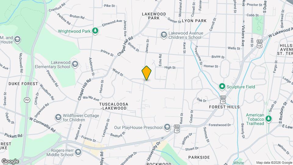 1705 James St Map and Location Details