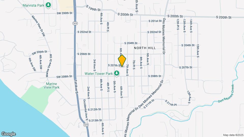 605 S 207th St Map and Location Details