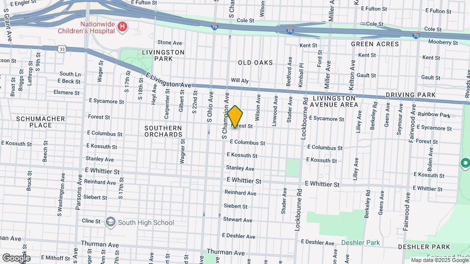 913 Oakwood Ave Map and Location Details