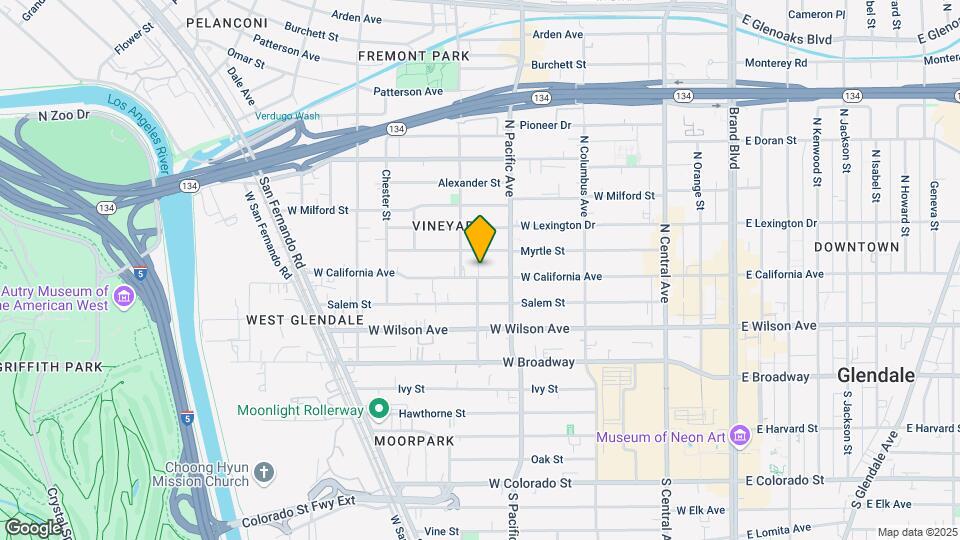 529 W California Ave Mapa y Detalles de la Ubicación