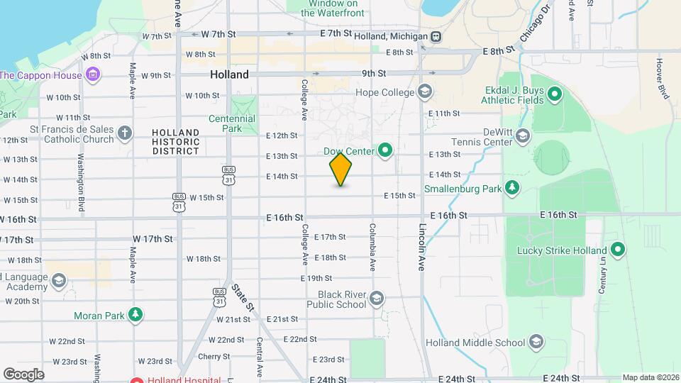 109 E. 15th Street Map and Location Details