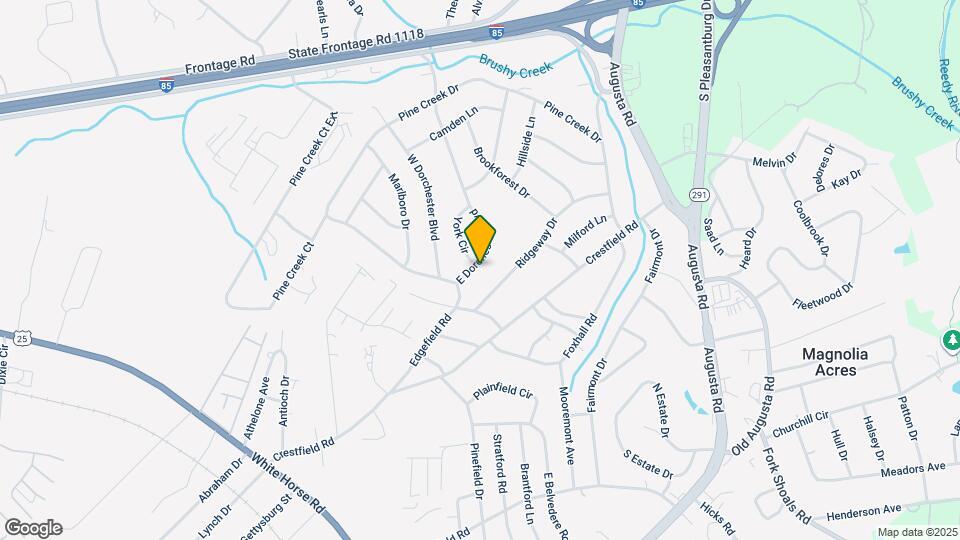 311 E Dorchester Blvd Map and Location Details