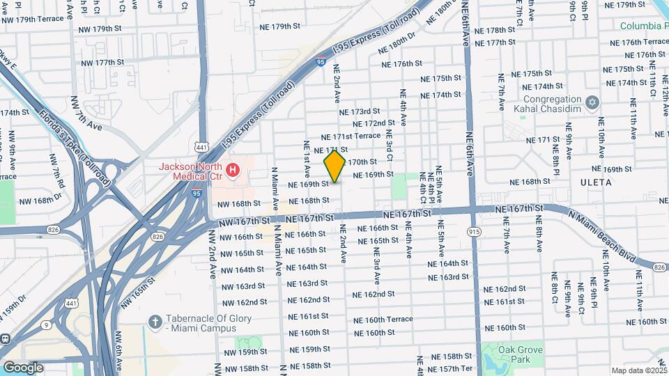 180 NE 169th St Map and Location Details