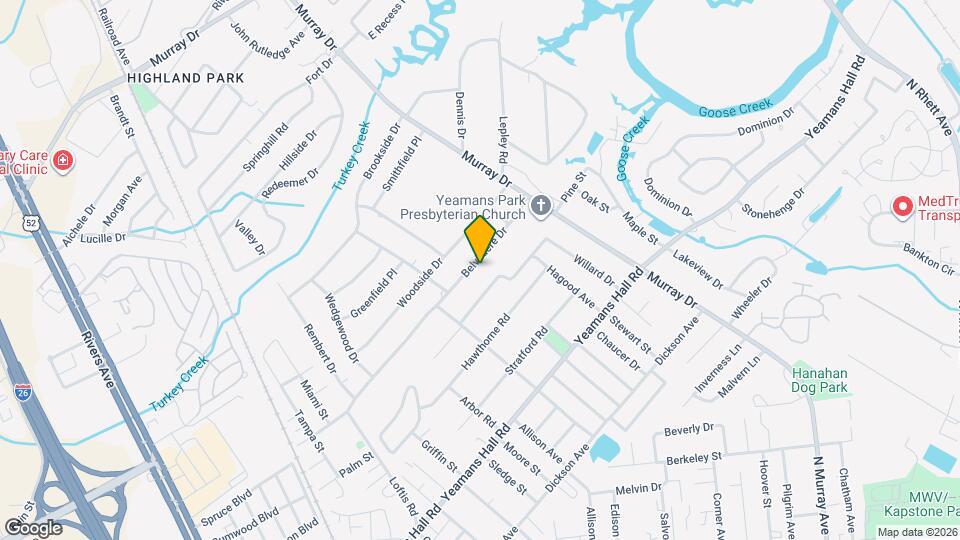 1123 Belvedere Dr Map and Location Details