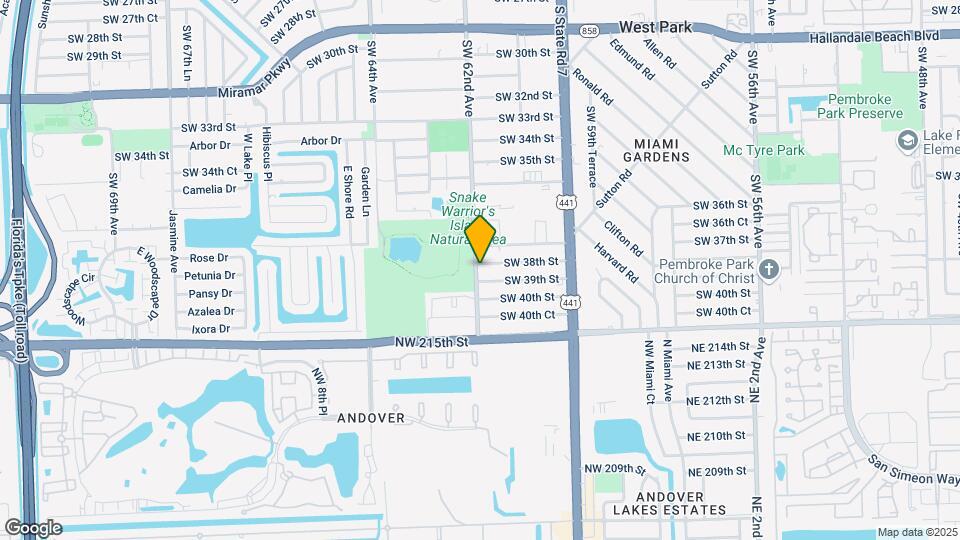 6154 SW 38th St Map and Location Details