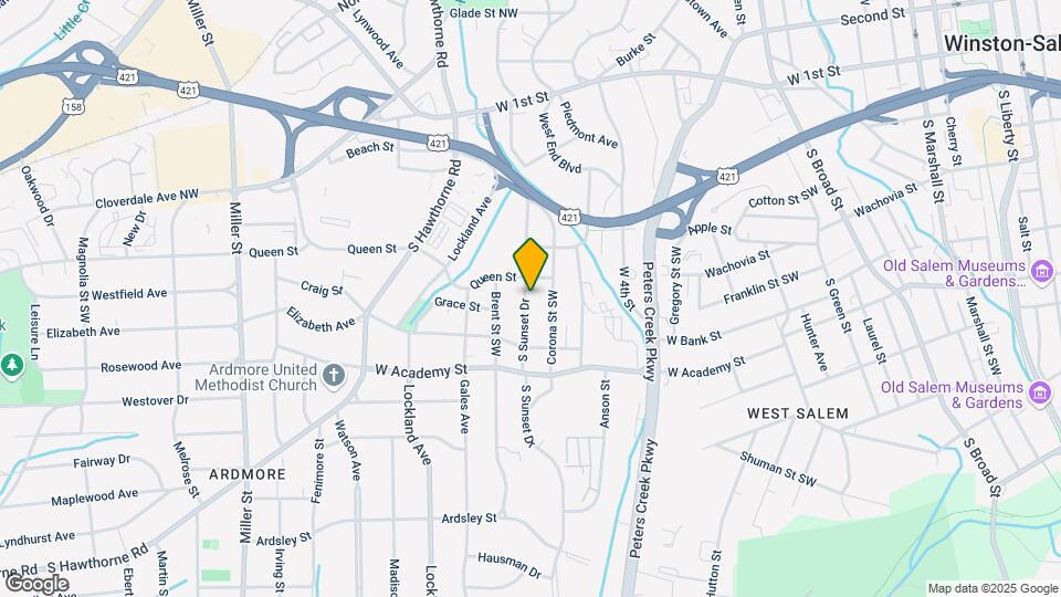419 S Sunset Dr Map and Location Details