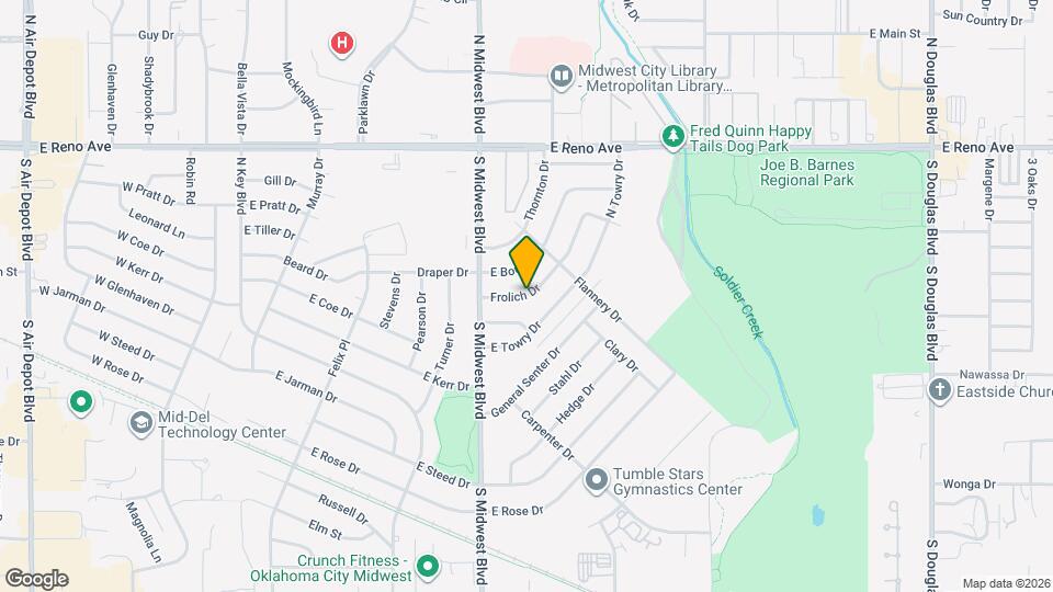 628 E Frolich Dr Mapa y Detalles de la Ubicación