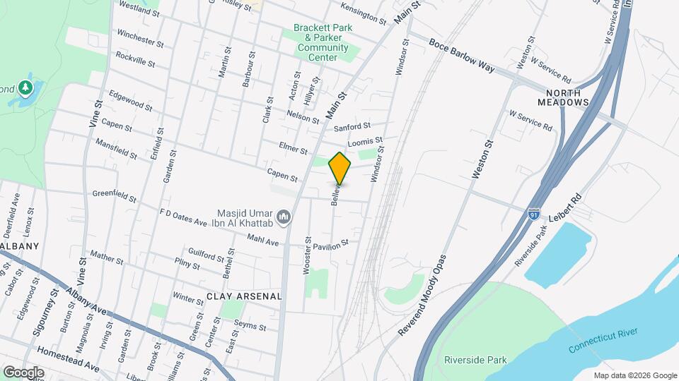 272 Bellevue St Map and Location Details