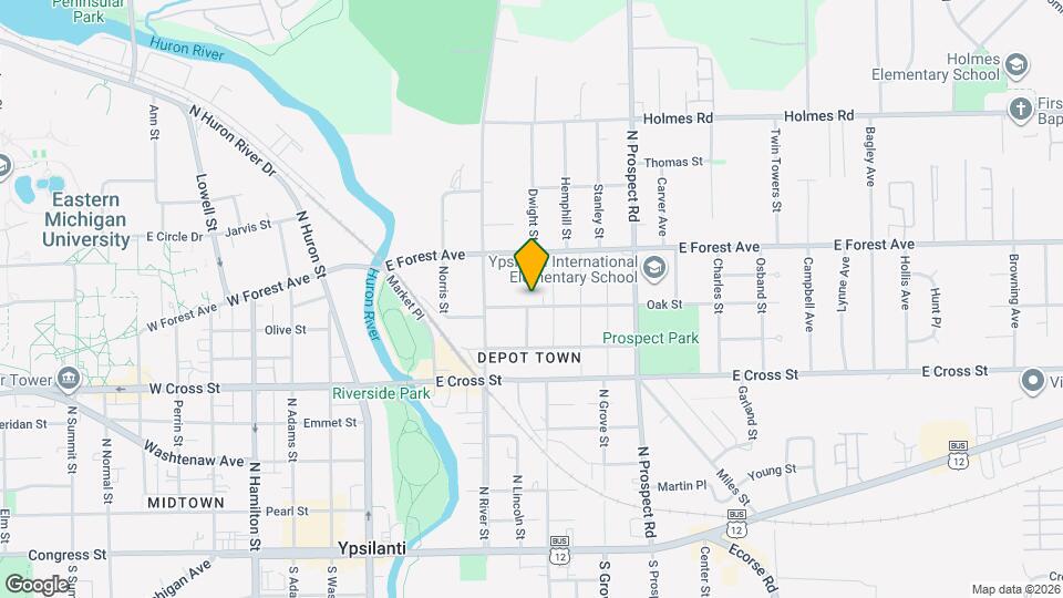 209 Oak St Map and Location Details