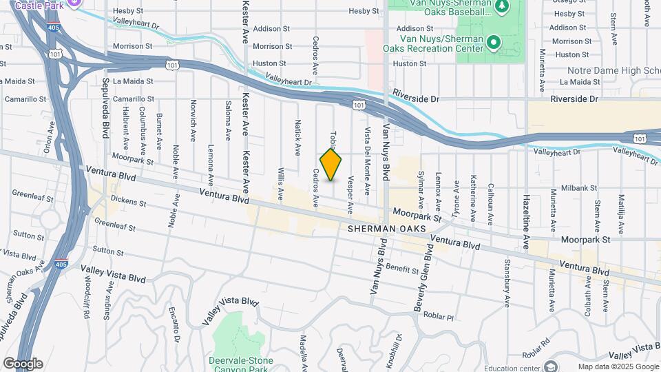 4503 Tobias Ave Map and Location Details