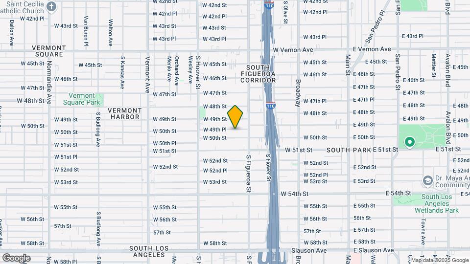 530 W 49th Pl Map and Location Details