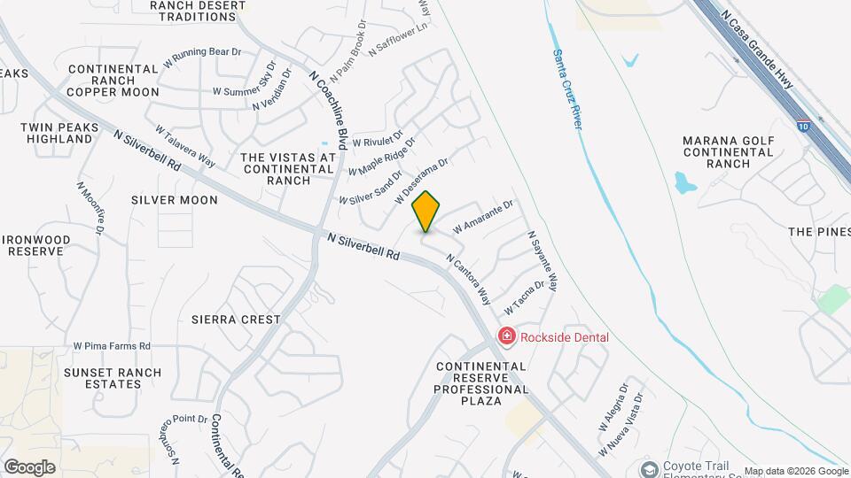 8620 N Cantora Way Map and Location Details