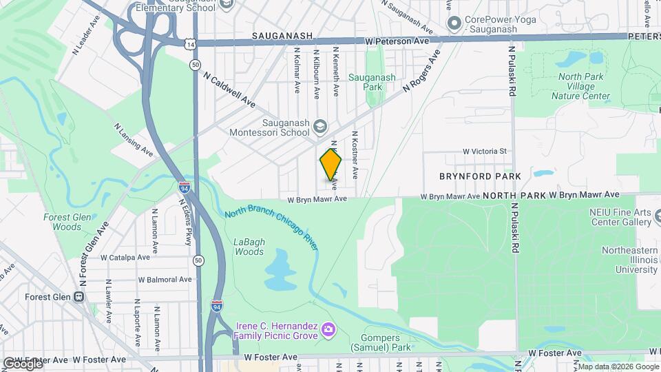 5622 N Kenneth Ave Map and Location Details