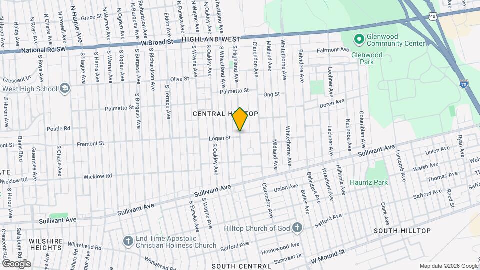 304 S Highland Ave Map and Location Details