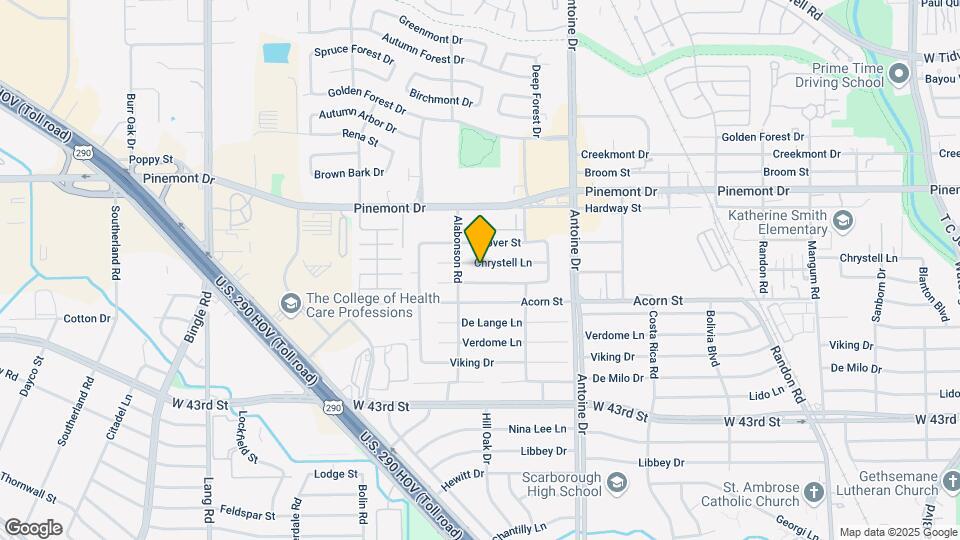 5819 Chrystell Ln Map and Location Details